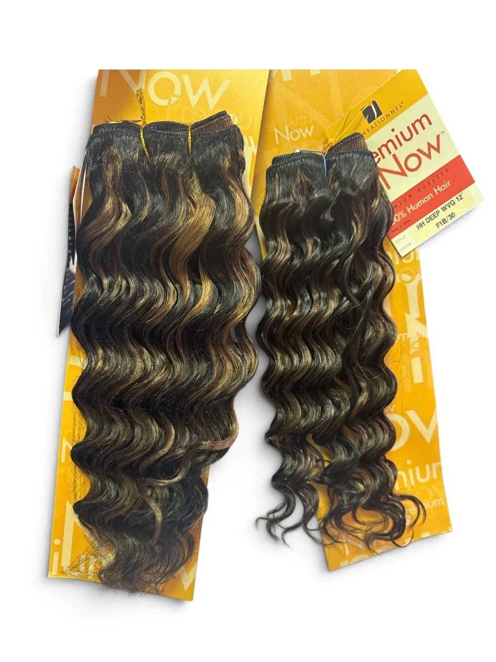 A package and a half Sensationnel Premium Now 100% Human Hair Extensions